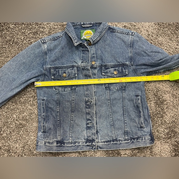 Cabela’s cotton blue denim jean long sleeve button down jacket coat size M - Picture 14 of 17